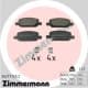 262771552 Zimmermann Гальмівні колодки для Tesla Model Y
