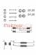 105-0674 Metzger Монтажний комплект барабанних гальмівних колодок для Ford Fiesta