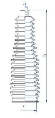 84207 Spidan Пильник кермової рейки