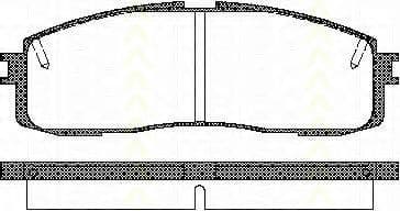8110 13152 Triscan Гальмівні колодки
