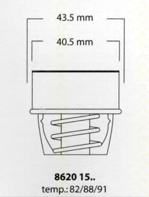 8620 1591 Triscan Термостат