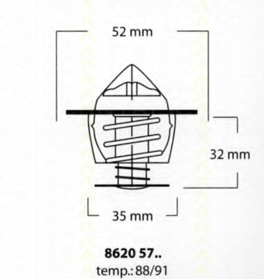 8620 5791 Triscan Термостат