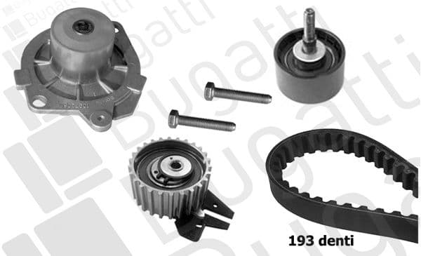 kbu5013b Bugatti Комплект ремня ГРМ + помпа