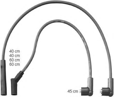 ZEF1390 Beru Комплект дротів запалювання