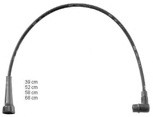 ZEF1455 Beru Комплект дротів запалювання для Renault Clio