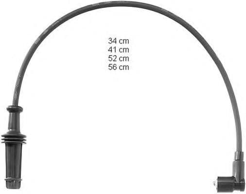 ZEF795 Beru Комплект дротів запалювання
