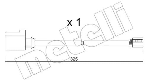 su271 Metelli Датчик зношення гальмівних колодок