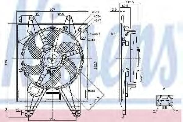 85166 Nissens Вентилятор системи охолодження двигуна