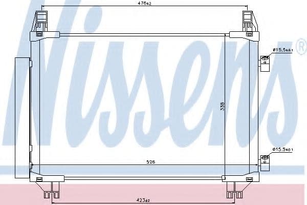 940050 Nissens Радиатор кондиционера