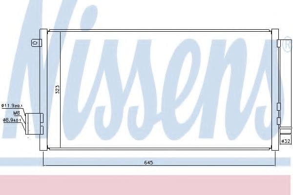 940395 Nissens Радіатор кондиціонера