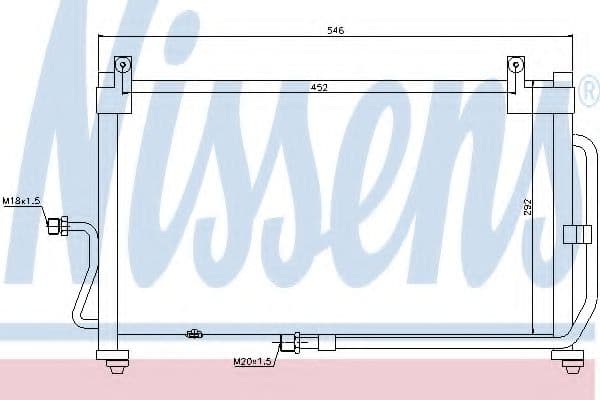 94411 Nissens Радіатор кондиціонера для Daewoo Matiz