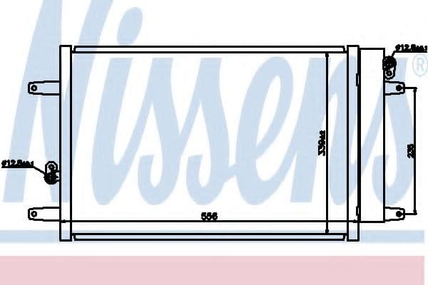 94575 Nissens Радіатор кондиціонера