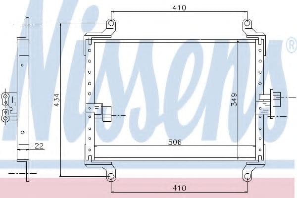 94700 Nissens Радіатор кондиціонера