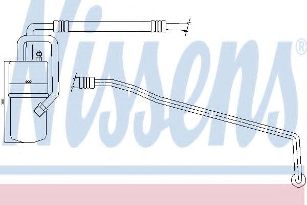 95375 Nissens Осушувач кондиціонера для Jeep Grand Cherokee