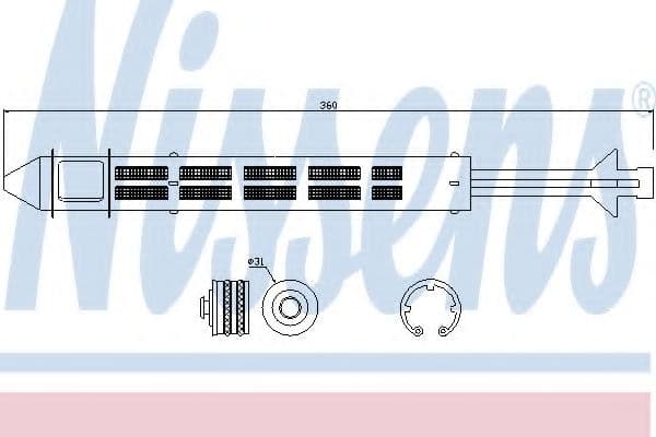95468 Nissens Осушитель кондиционера