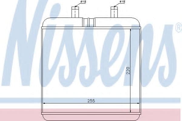 71810 Nissens Радіатор пічки для Iveco Daily III