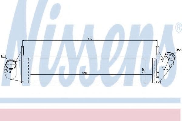 96585 Nissens Интеркулер