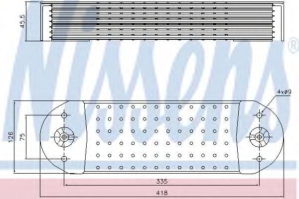 90764 Nissens Оливний радіатор двигуна