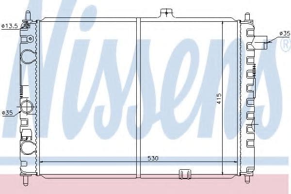 63170 Nissens Радиатор охлаждения двигателя