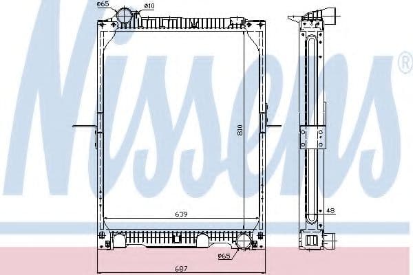 62524A Nissens Радіатор охолодження двигуна