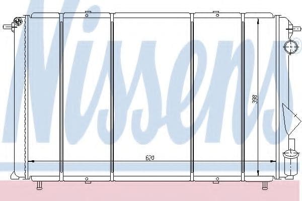 63874 Nissens Радіатор охолодження двигуна для Renault Espace