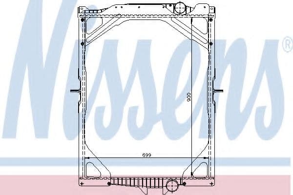 65463A Nissens Радиатор охлаждения двигателя