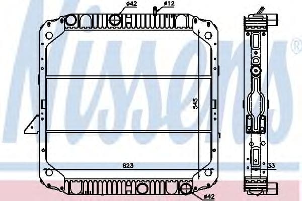 62743 Nissens Радіатор охолодження двигуна