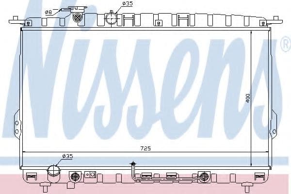 67028 Nissens Радіатор охолодження двигуна