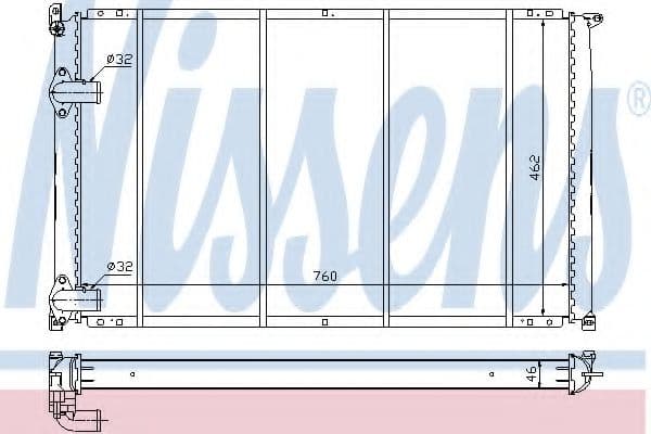 63922 Nissens Радиатор охлаждения двигателя