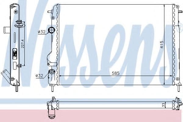 63766 Nissens Радиатор охлаждения двигателя