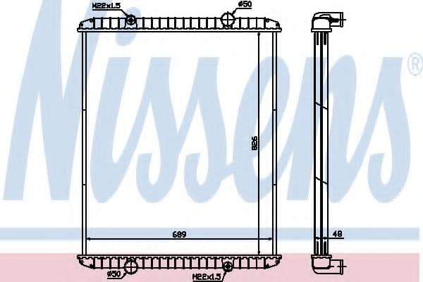 638490 Nissens Радиатор охлаждения двигателя