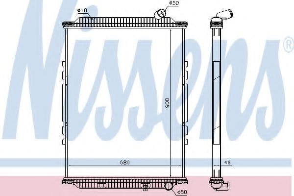 6378920 Nissens Радіатор охолодження двигуна