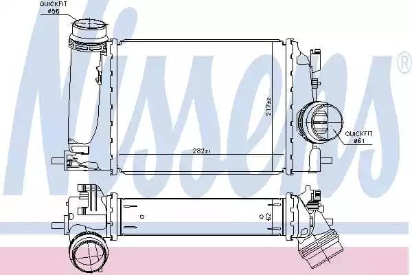 961120 Nissens Інтеркулер