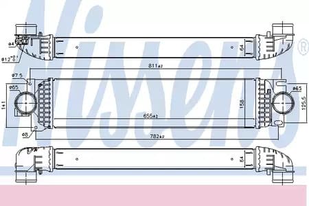 961436 Nissens Интеркулер