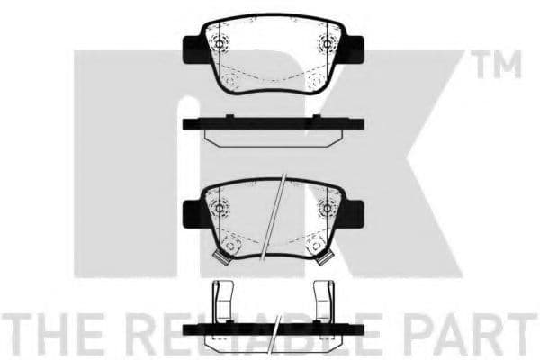 224563 NK Гальмівні колодки