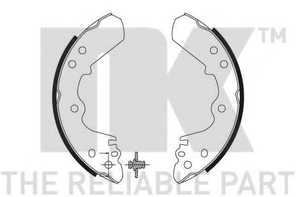 2714528 NK Гальмівні колодки