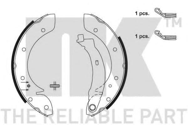 2739599 NK Тормозные колодки