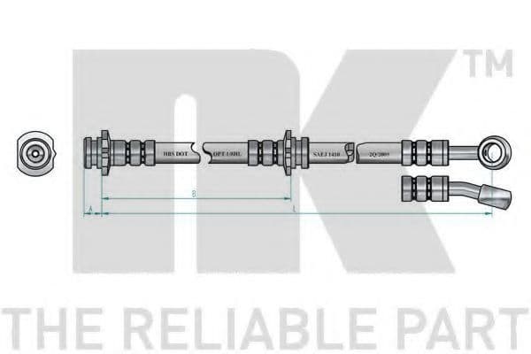 852257 NK Гальмівний шланг