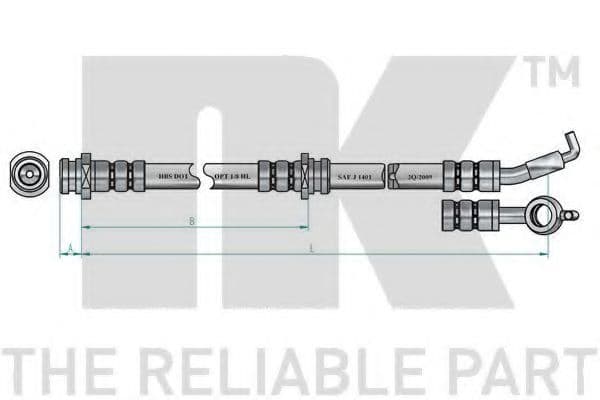853013 NK Гальмівний шланг