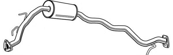 22920 Walker Средний глушитель выхлопных газов для Honda Jazz