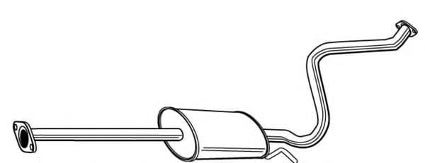 23043 Walker Середній глушник вихлопних газів для Hyundai Getz