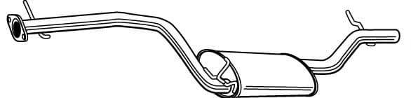 23101 Walker Глушник вихлопних газів кінцевий