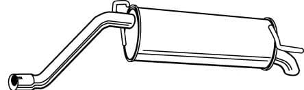 23250 Walker Глушник вихлопних газів кінцевий