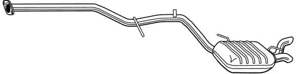 25111 Walker Глушитель выхлопных газов конечный для Mercedes E-Class