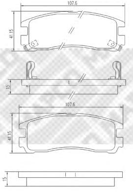 6782 MAPCO Тормозные колодки
