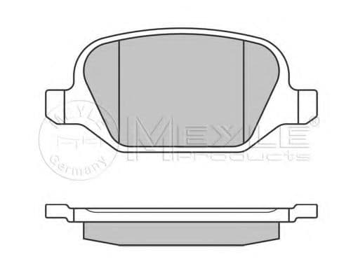 025 236 0113/PD Meyle Тормозные колодки