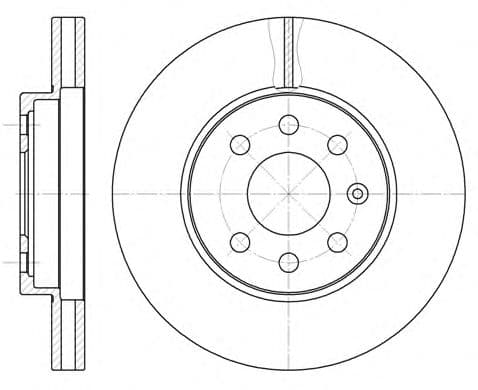 6573.10 Remsa Тормозной диск для Daewoo Nubira