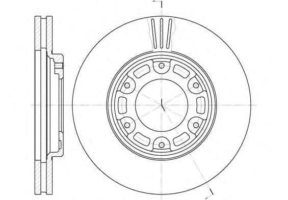 6634.10 Remsa Гальмівний диск для Toyota Hiace