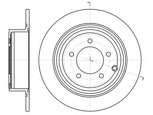 61290.00 Remsa Тормозной диск