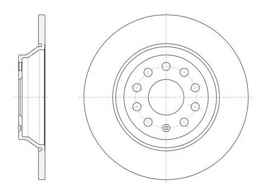 61587.00 Remsa Тормозной диск